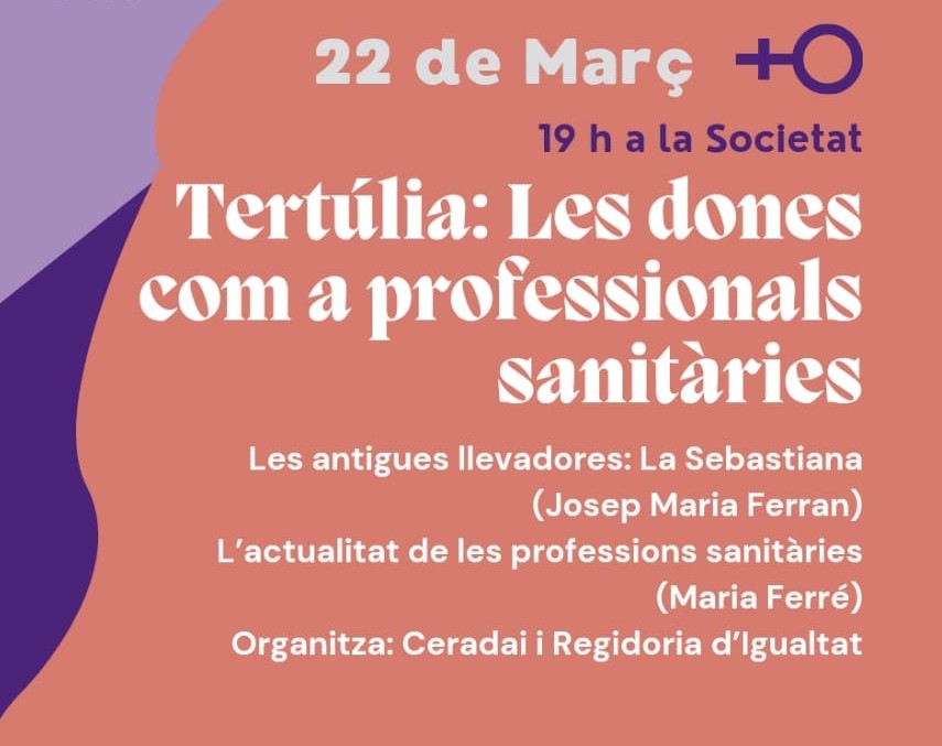 Tertúlia sobre les dones com a professionals sanitàries.-