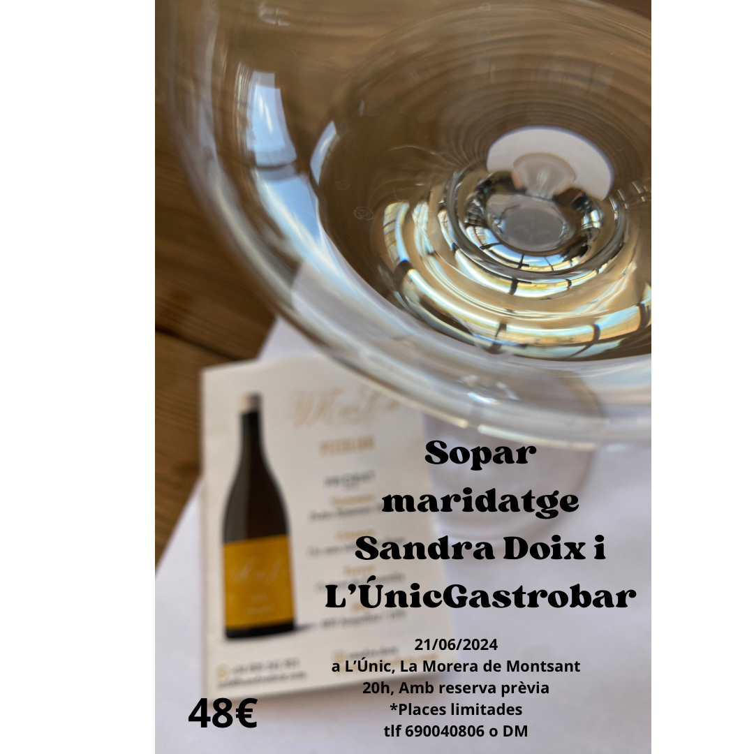 Sopar maridatge GastroBar l’Únic i Sandra Doix