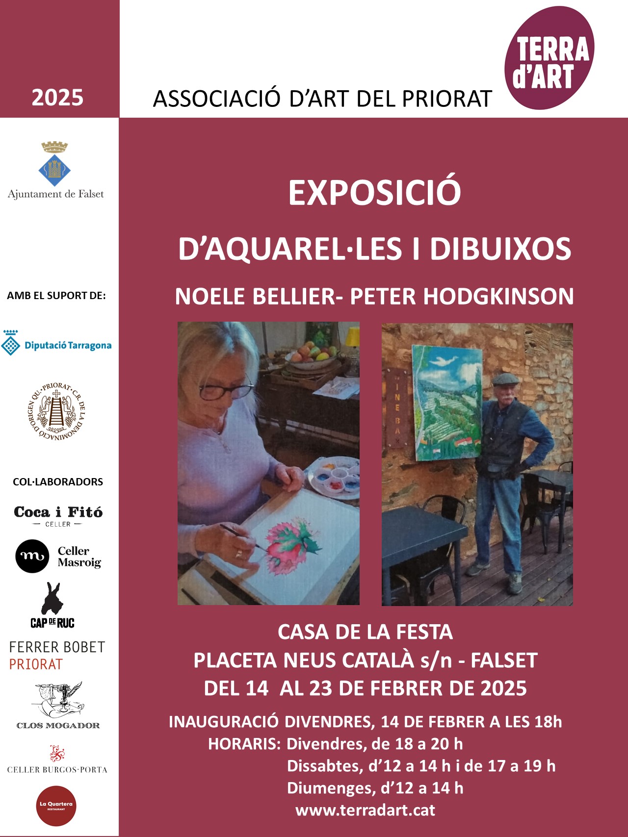 Exposició d'aquarel·les i dibuixos - Noele Bellier i Peter Hodgkinson