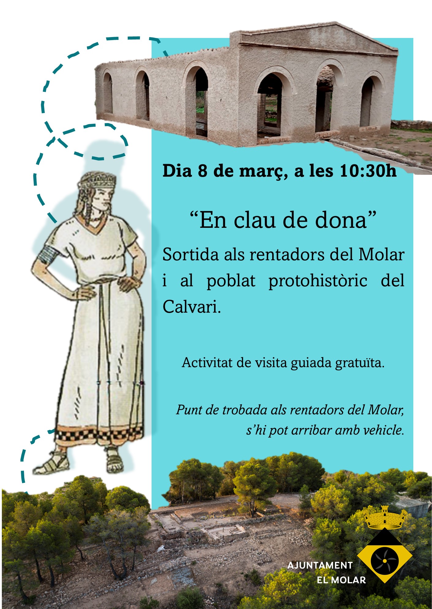 “En clau de dona” Sortida als rentadors del Molar i al poblat protohistòric del Calvari. 