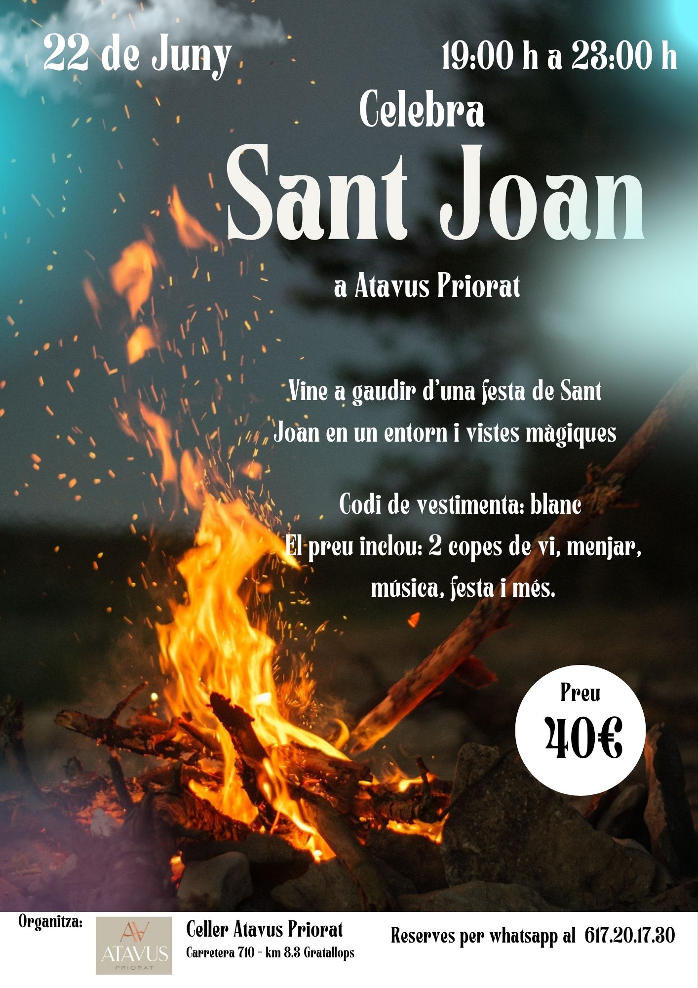 Festa Sant Joan al Celler Atavus Priorat