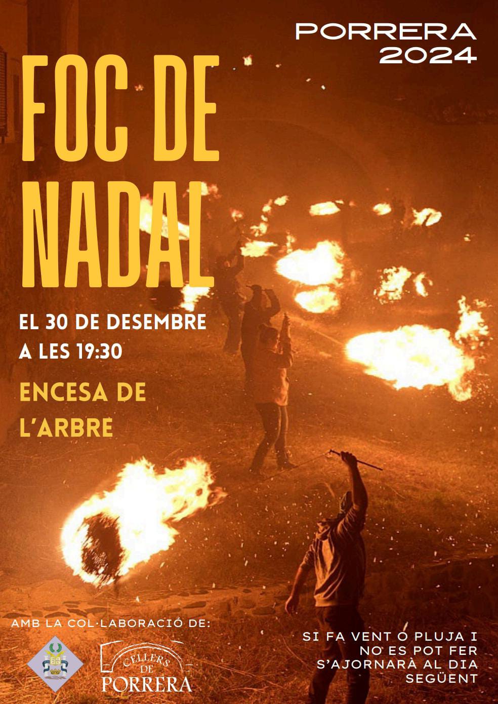 Foc de Nadal, encesa de l'Arbre.